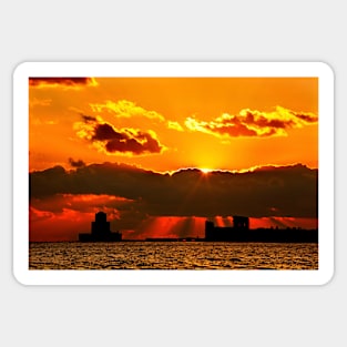 Methoni sunset Sticker